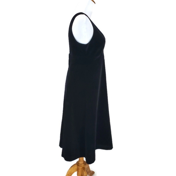 J. Crew Rich Black Velvet Fit & Flare Dress 4 NWT Holiday Party New Year's Eve - Picture 4 of 10